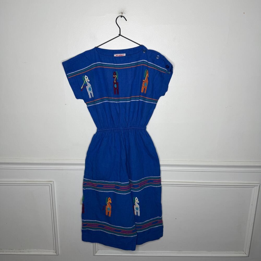 Big Jaguar Vintage ‘70’s Guatemalan Embroidered Jumpsuit Womens Medium